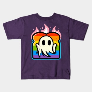 LGBT+ Pride Ghost on Toast Kids T-Shirt